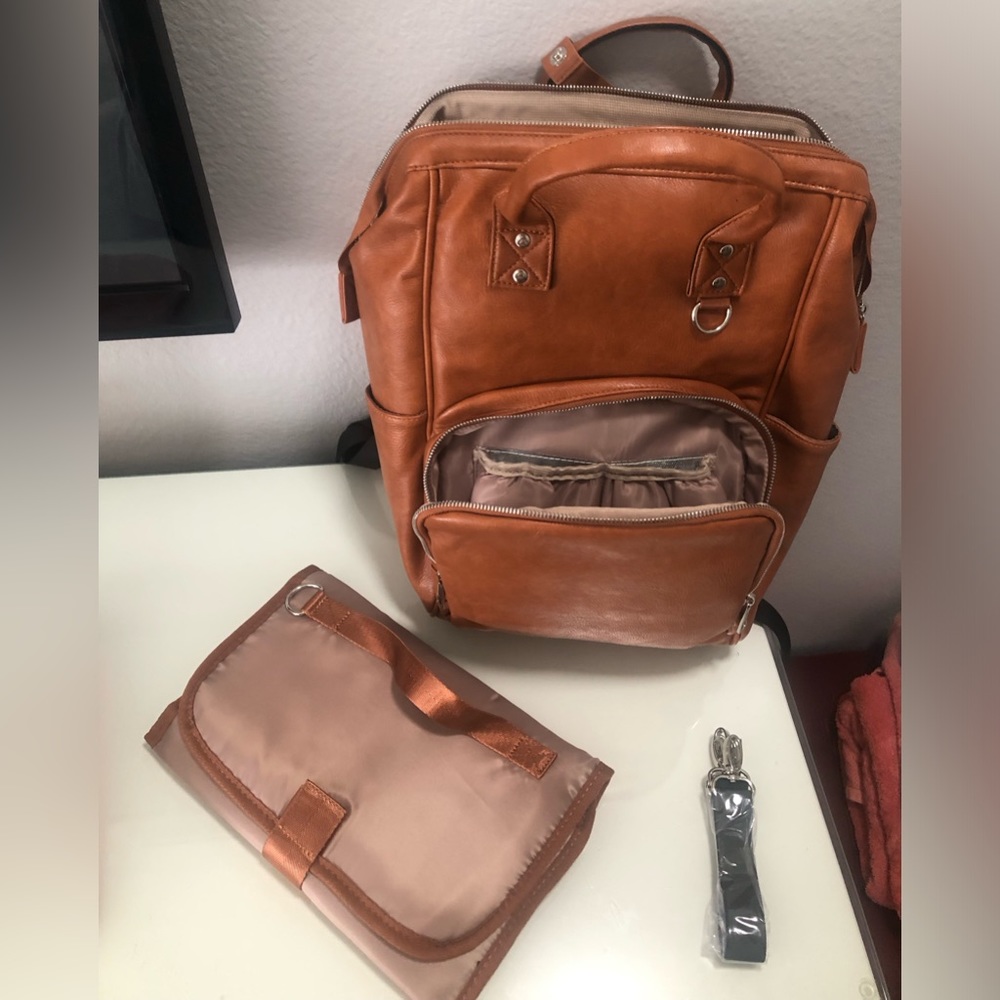 COPY - Upper Diaper Bag tan La Madison. Brand new in original package.